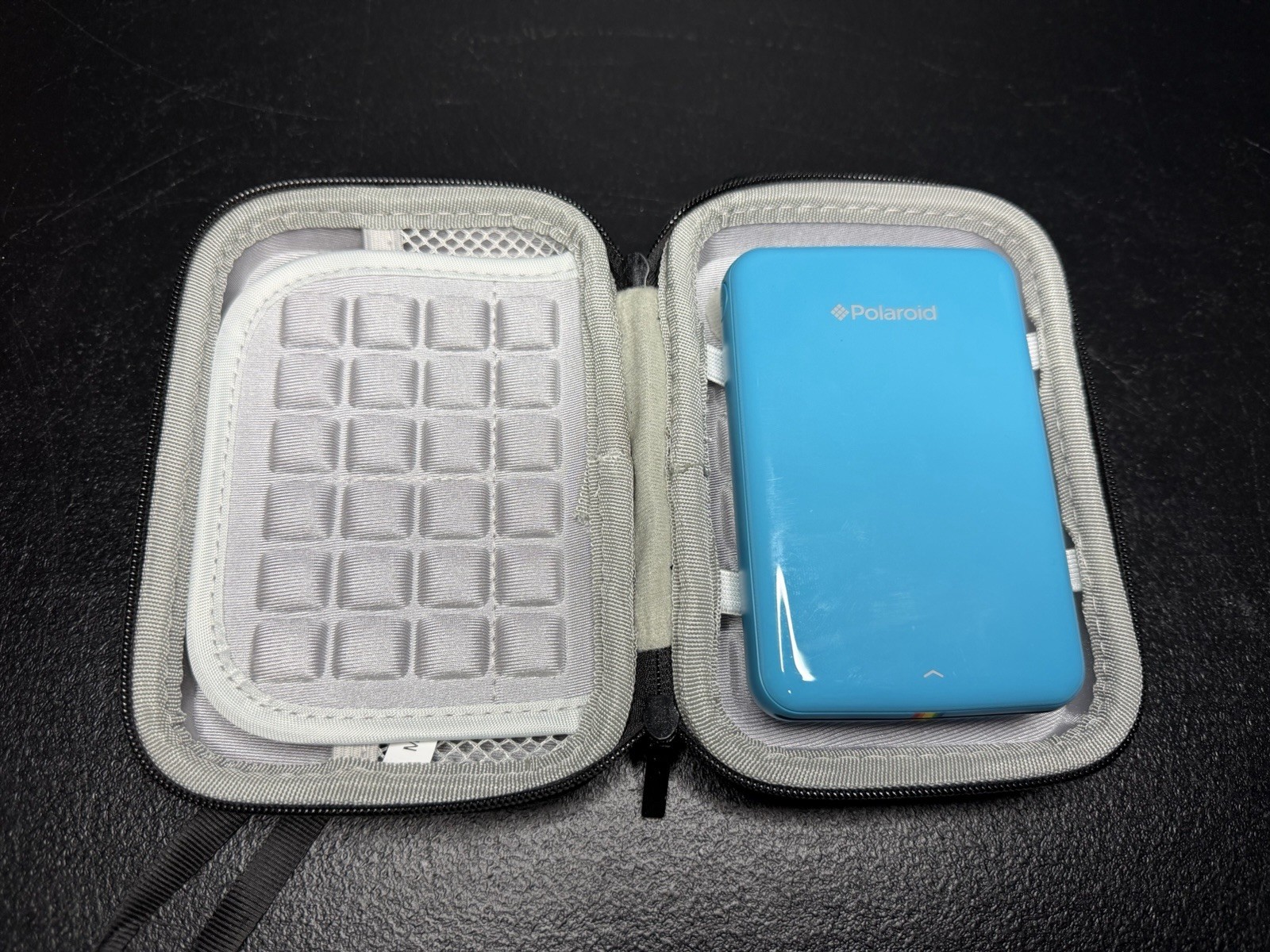 Polaroid Zip Zink Mobile Printer - Blue - POLMP01BL Bundle With Case No Charger