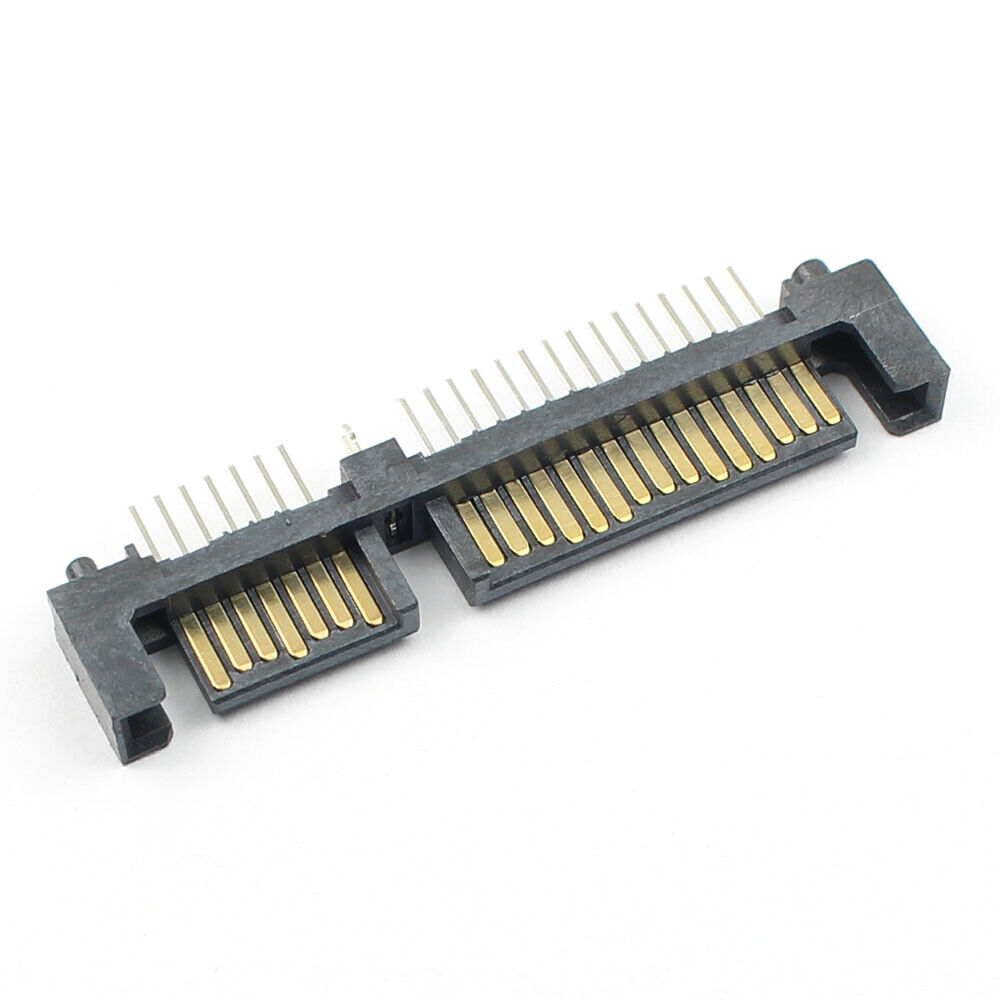 5Pcs Sata 7+15 22 Pin Straight Male Interface Socket Connector For Hard Drive