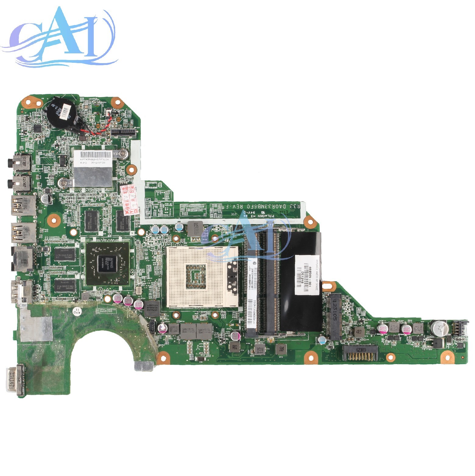 For HP Pavilion G4-2000 G6-2000 Laptop Motherboard DA0R33MB6F1 /E0 GPU 1G Tested