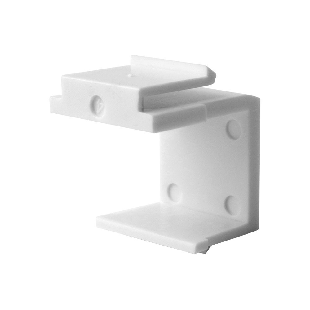 Construct Pro™ Blank Keystone Snap-in (10 Pack, White)