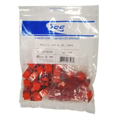 Module cat 6 hd 25pk orange