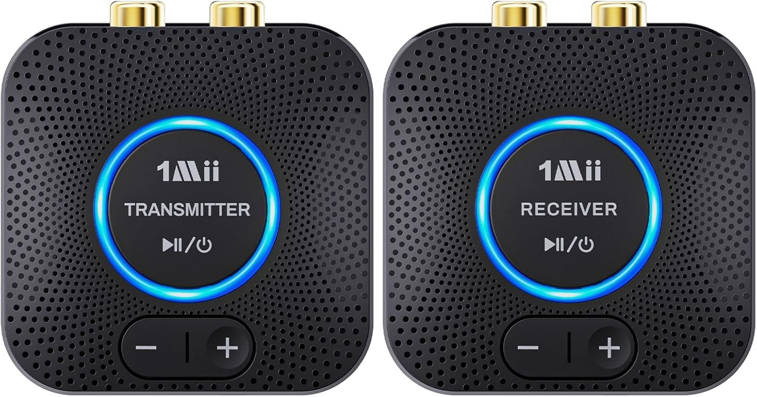 1Mii 2.4GHz Wireless Audio Transmitter Receiver Set (1 TX+1 RX) for TV