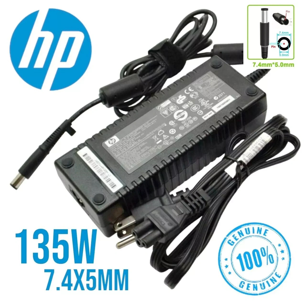 HP Compaq 135W AC Adapter 647982-001 for DC7800 DC7900 USDT UltraSlim Desktop PC