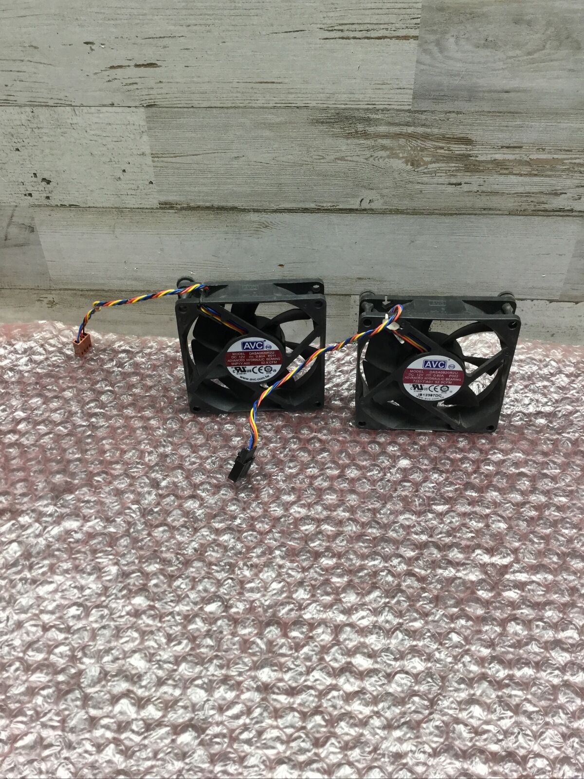 Used Lot of 2  AVC DASA0820R2U Graphics card cooling fan DC12V 0.60A 