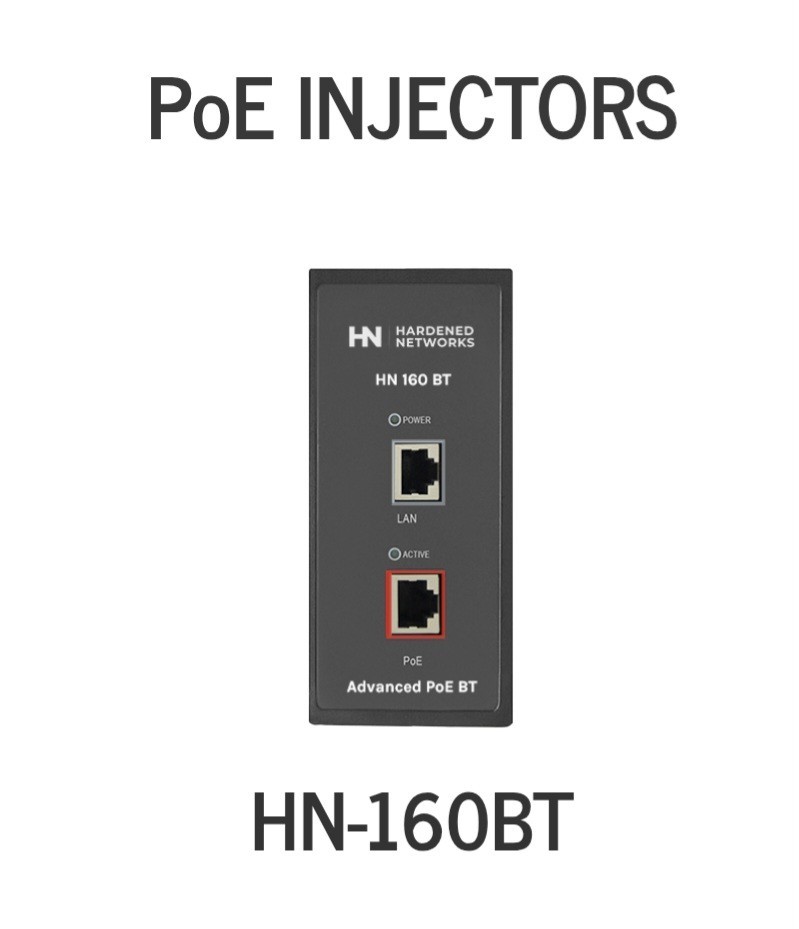 Hardened Networks HN-160BT 1 Port PoE Injector Ver: 2.0