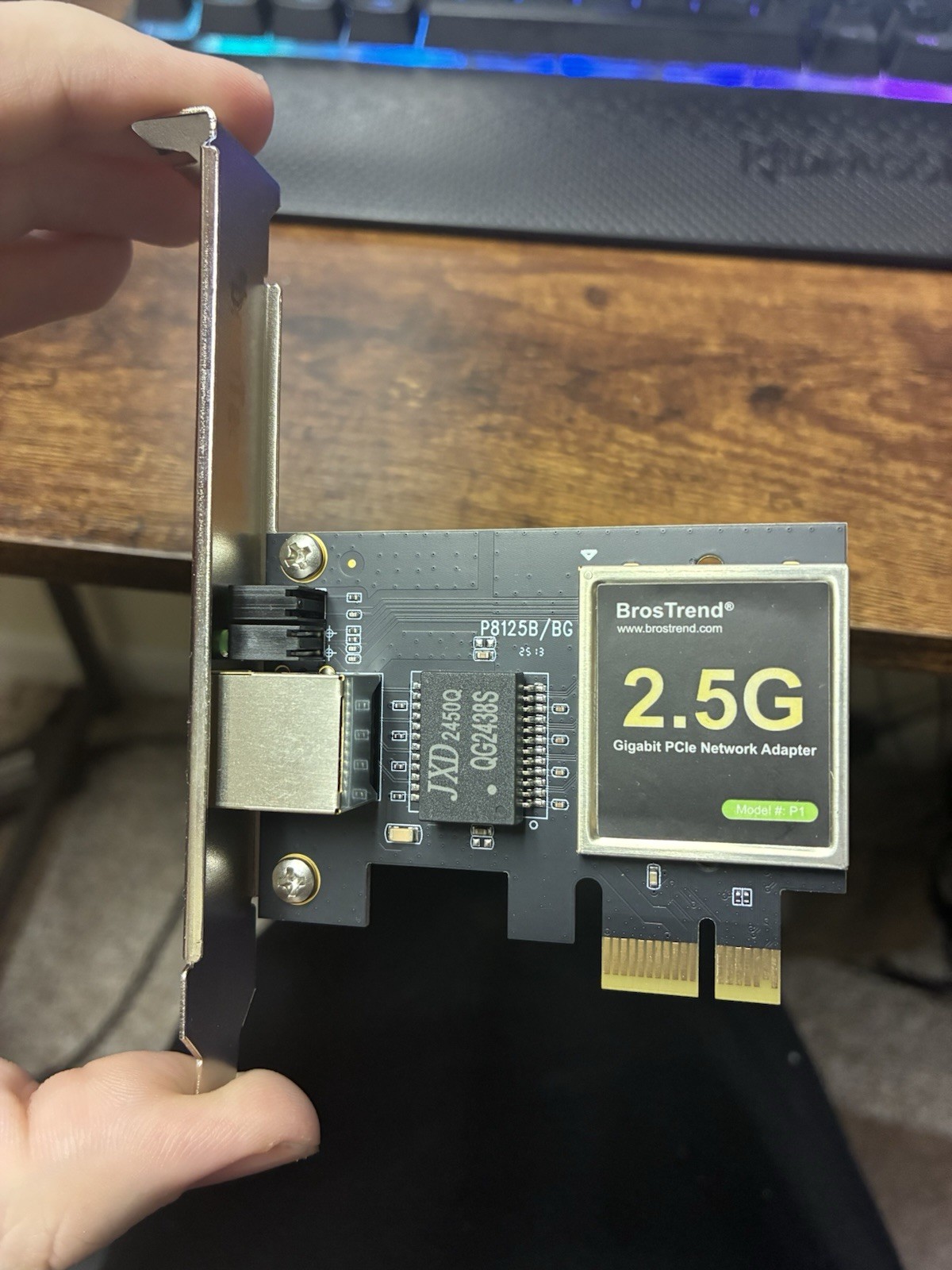 BrosTrend 2.5Gb Network Card, PCIe Network Adapter RJ45 NIC