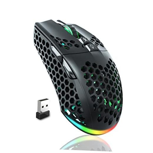 SM600 Honeycomb Shell Gaming Mouse Wireless,Tri-Modes BT/2.4G SM600 PRO black