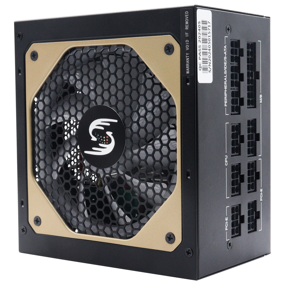 ATX 750w Full Modular Power Supply Dual CPU with Silent RGB Fan, 85% Efficiency