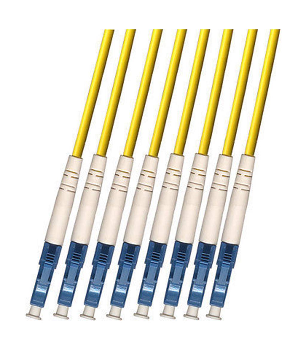 30M OUTDOOR ARMORED LC-LC 8 STRANDS Single-Mode 9/125 Fiber Cable