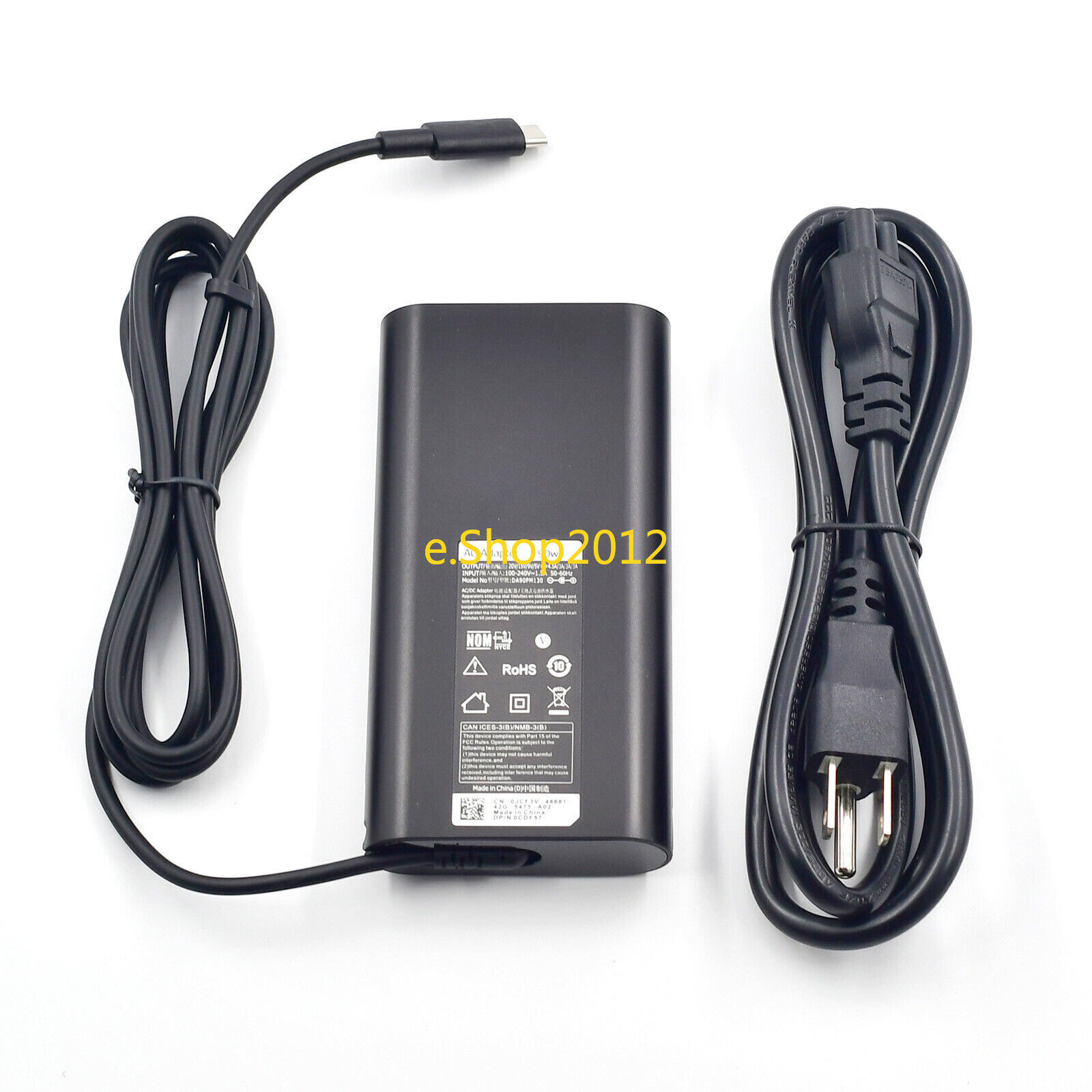 90W USB Type-C Power Adapter for Dell R2M8K LA90PM170 DA65NM190 Laptop Charger