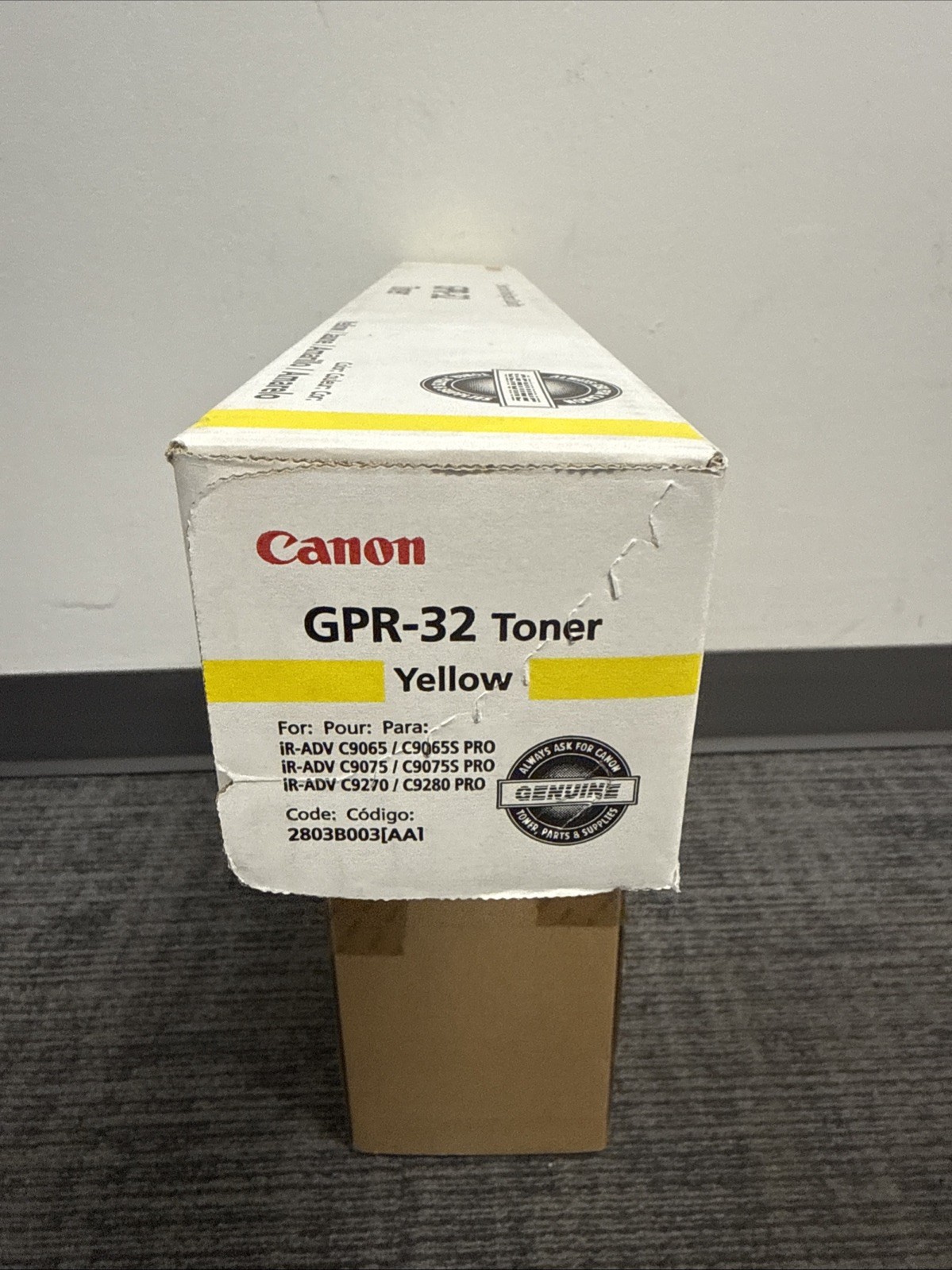Canon GPR 32 Yellow Toner, New Factory Sealed OEM 2803B003AA