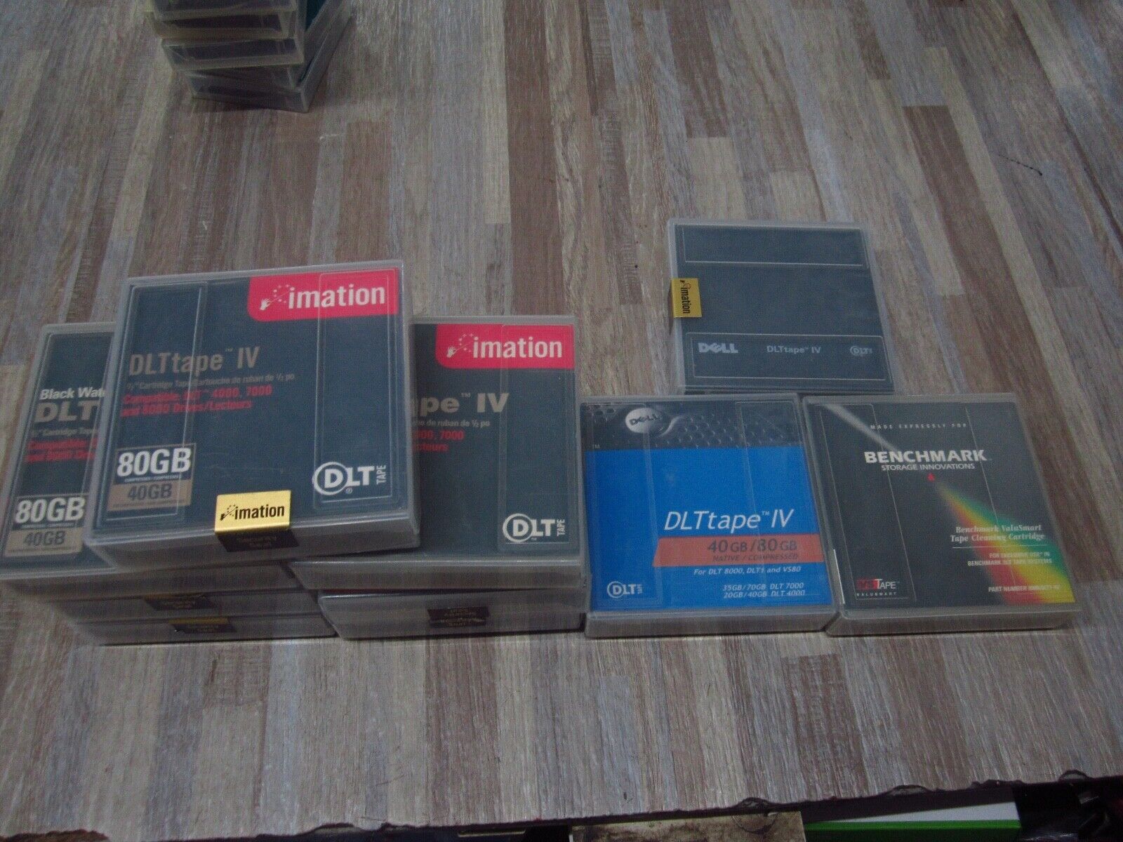 NEW 7/PK Imation DLT IV Data Tape Cartridges W/MIXED 3 THEOTHER BRAND  TAPE.