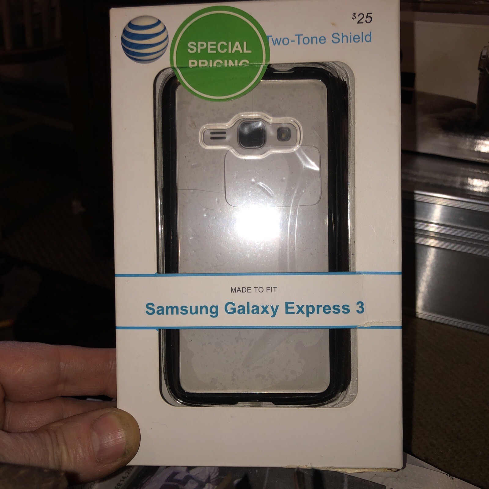 Quikcell ATT Phone Case for Samsung Galaxy Express 3 SM-J120 Two Tone Shield New
