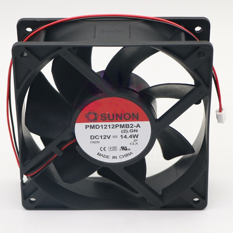 One New SUNON 12038 PMD1212PMB2-A(2). GN Large Volume Cooling Fan DC 12V 14.4W