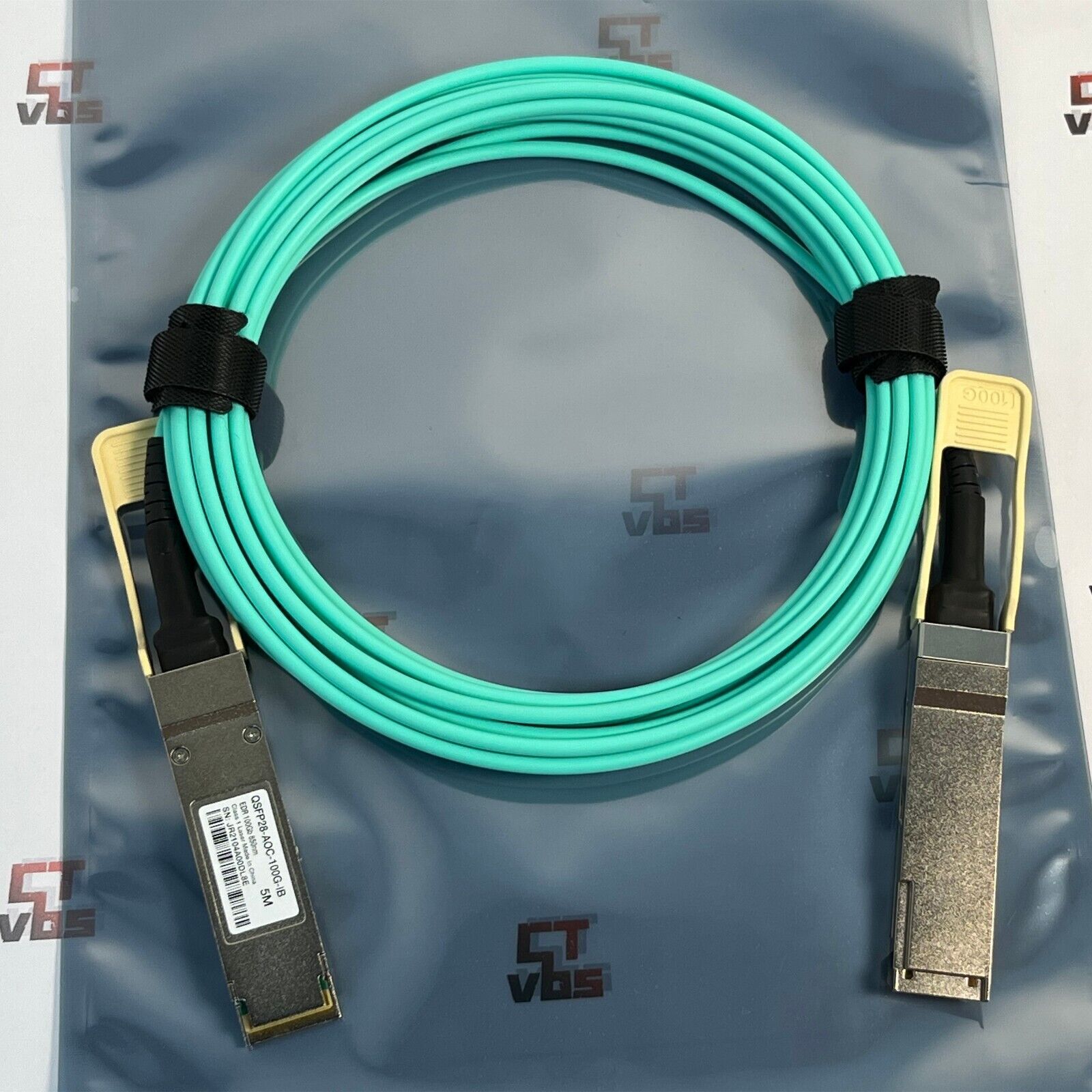 QSFP-100G-AOC-IB 5M Active Optic Cable w/ Transceiver Mellanox Compatible 850nm