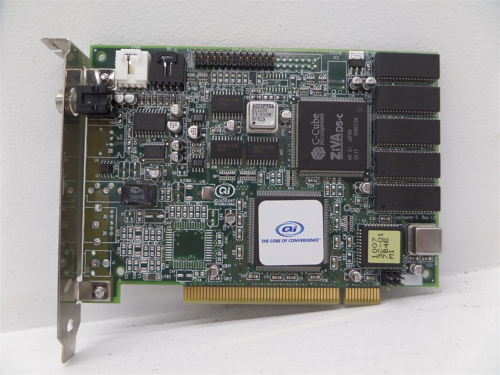 Quadrant International CineMaster C 1.2 PCI MPEG-2 and DVD Decoder Card 0008275C