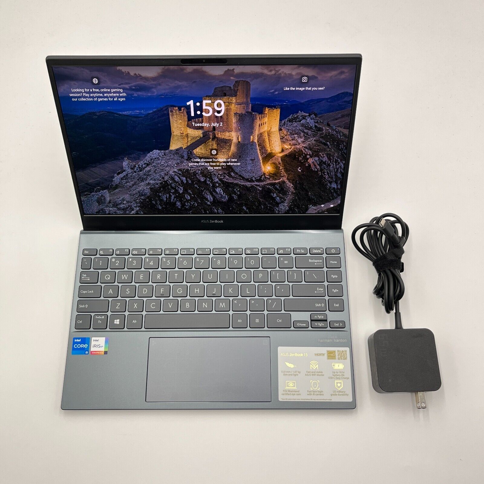 ASUS Zenbook 13 OLED (UX325E) Laptop - i5 1135G7, 8GB Ram, 256GB SSD, W11H