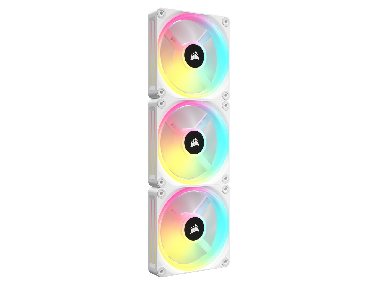 CORSAIR QX RGB Series, iCUE LINK QX120 RGB WHITE, 120mm Magnetic Dome RGB Fan, S