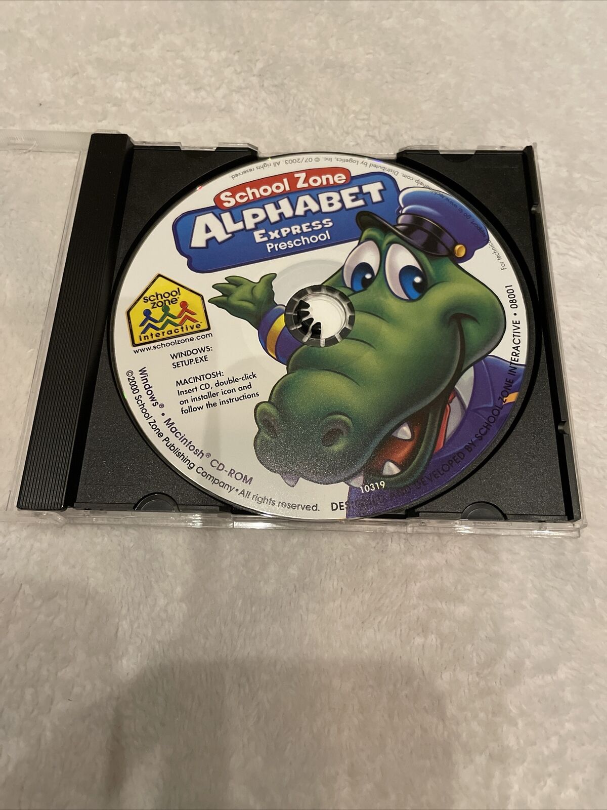 ALPHABET EXPRESS By School Zone Interactive Windows/Mac Cd 2000
