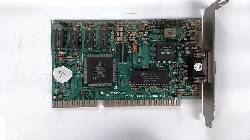 U1 T18900D-15 HNG890CL trident microsystems trident micro vga 16BIT isa 512K vi