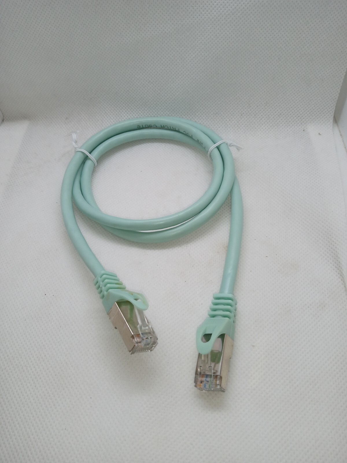 Aqua Cat6 Cable 15ft Shielded