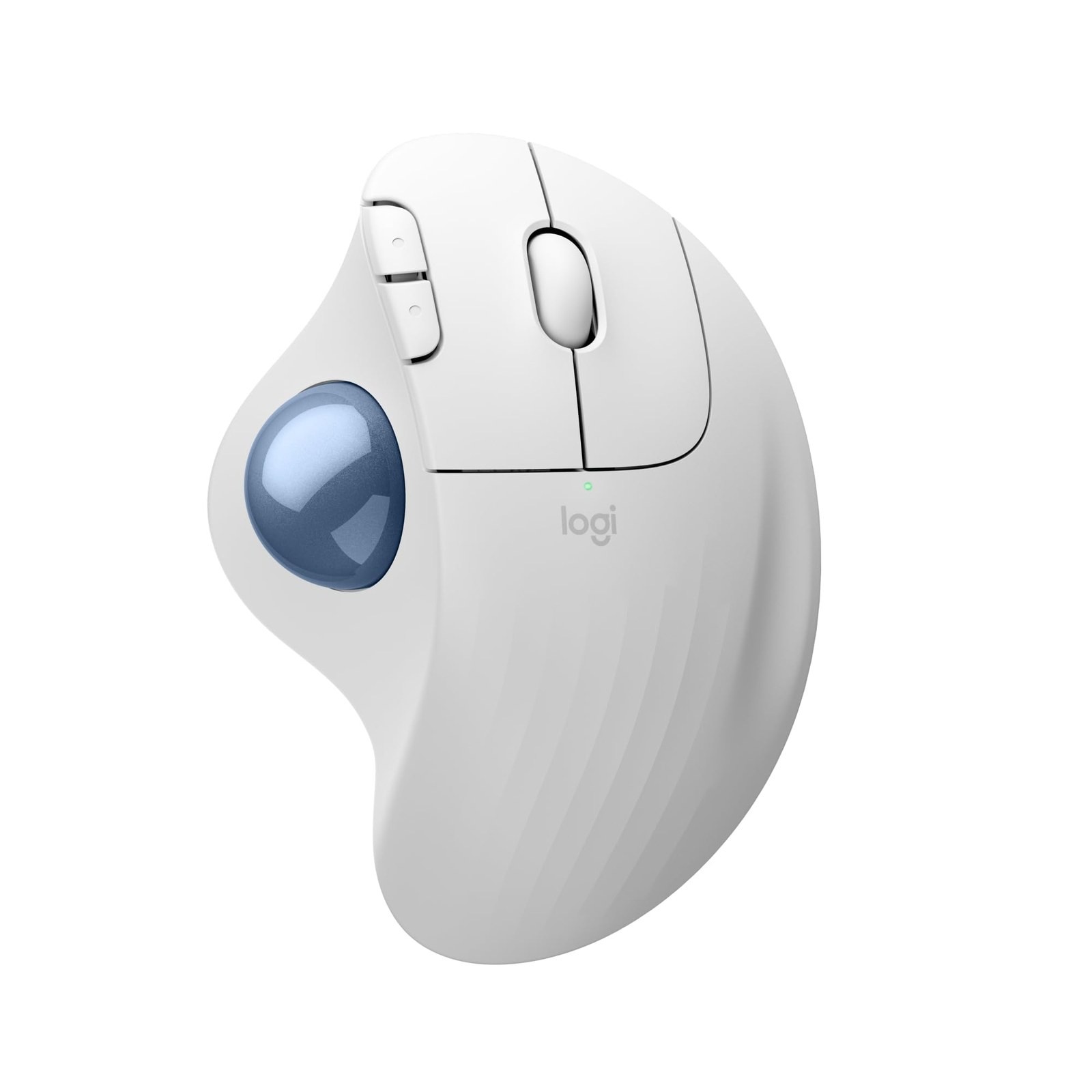 Logitech ERGO M575S Wireless Trackball Mouse White Blue 2000 DPI