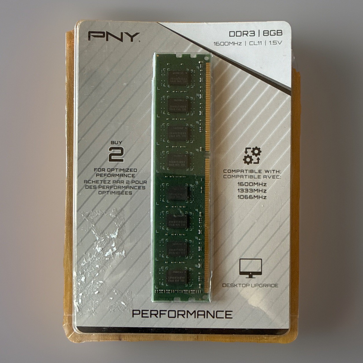 PNY 8GB DDR3 1600 PC3-12800 Memory