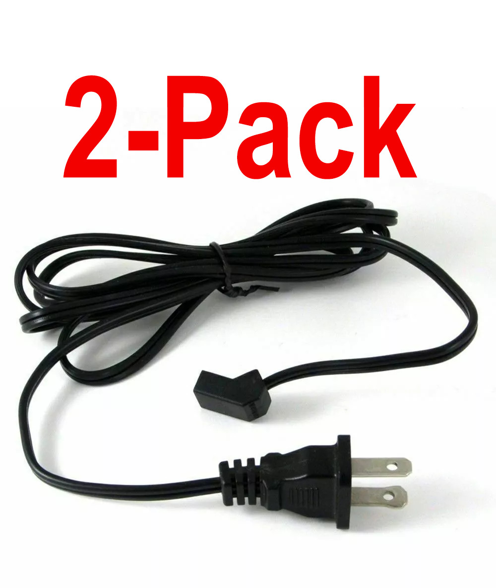 (2-Pack) 6FT 110V Fan Power Cable 45-Degree Axial Fan Cordset