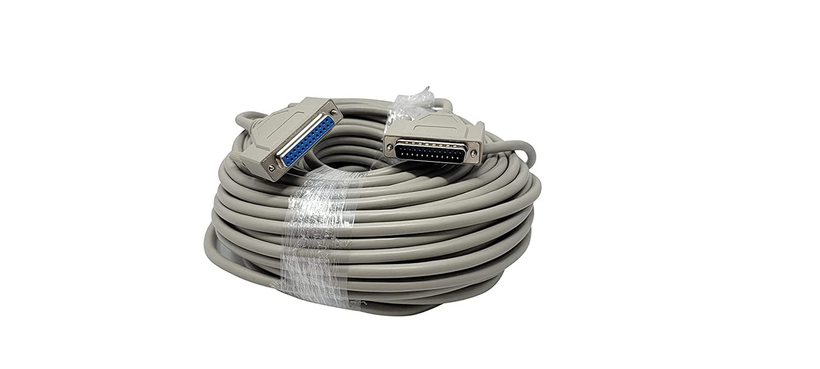 100 Foot DB25 25 Pin Serial Port Cable Male/Female RS232