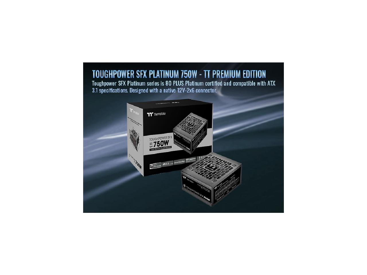 Thermaltake Toughpower SFX 750W 80Plus Platinum ATX 3.1 300W 12V-2x6 Connector I