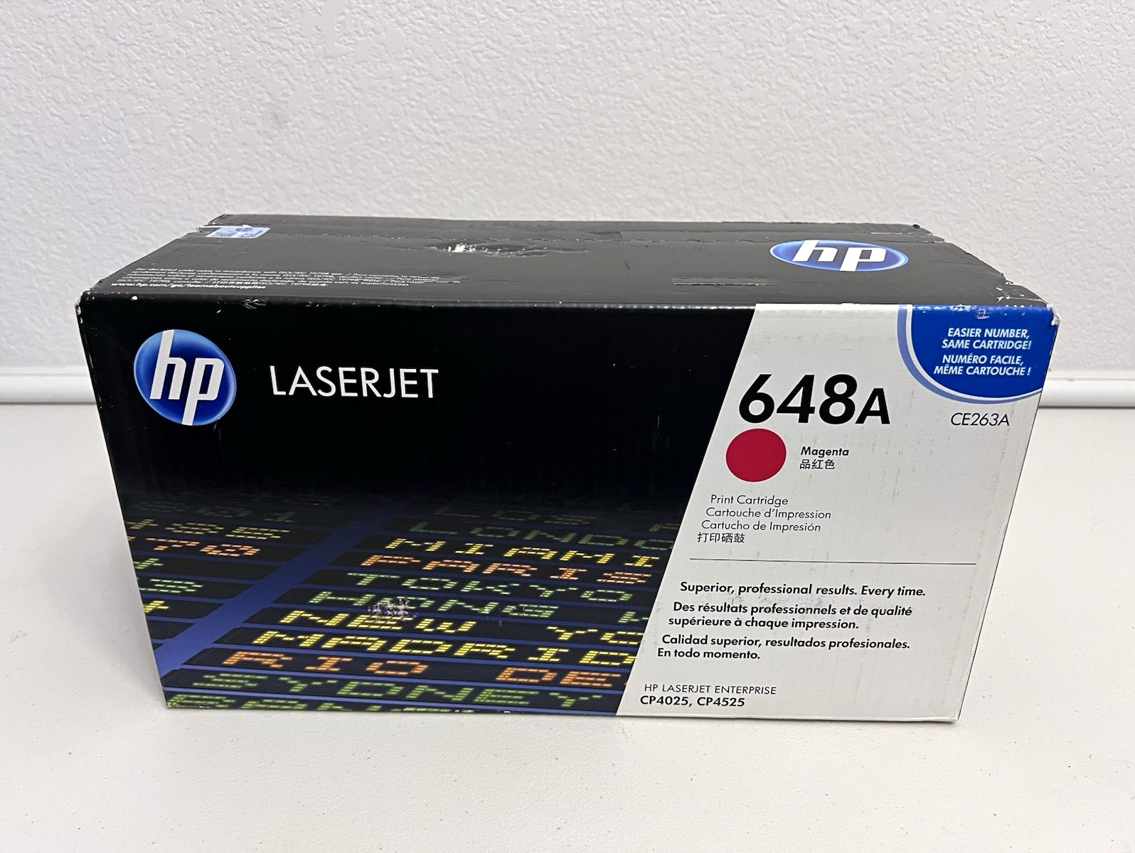 HP 648A Magenta (CE263A) Genuine/Original LaserJet Printer Cartridge