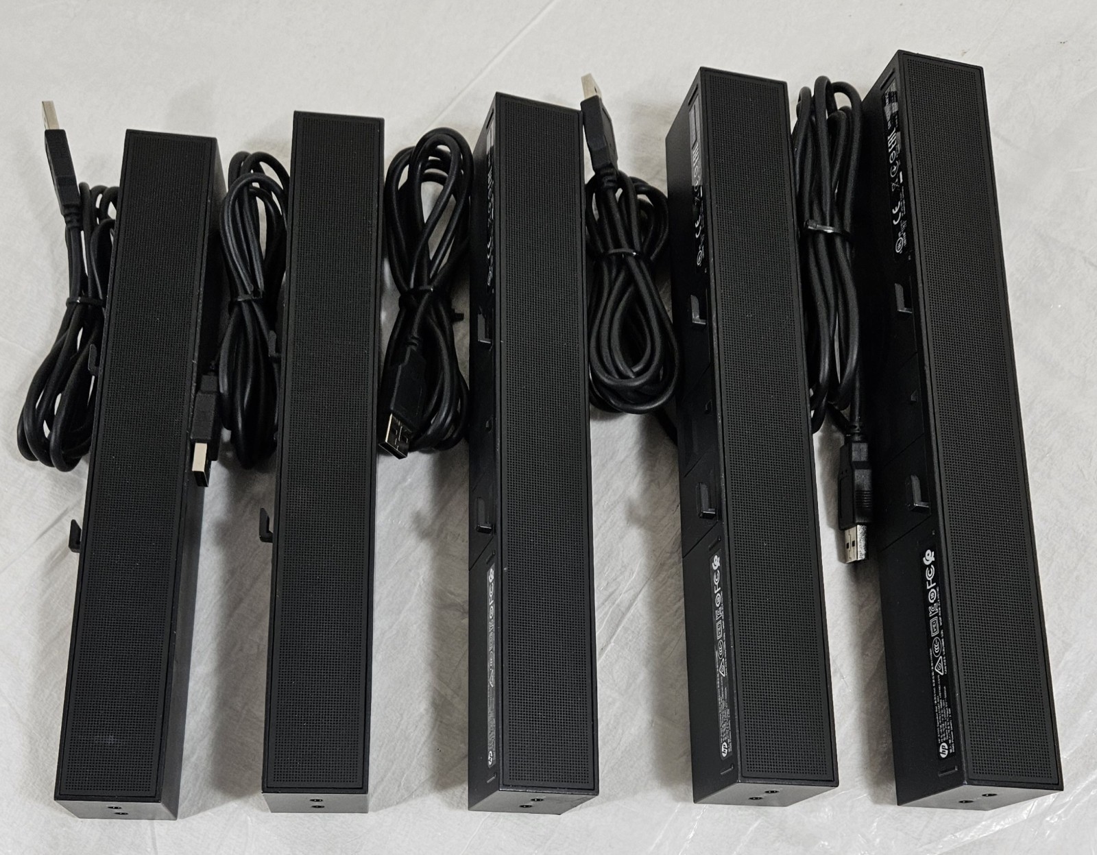 Lot of 5 HP S100 Speaker Sound Bar 2.5 Watts RMS Power