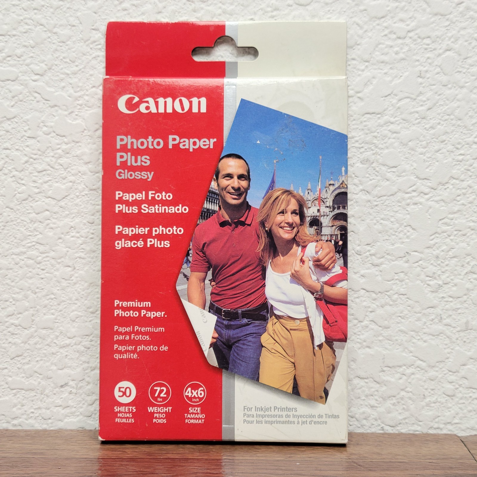 Canon Photo Plus Glossy Vintage Premium Photo Paper Pack of 50 Sheets 4x6 in.