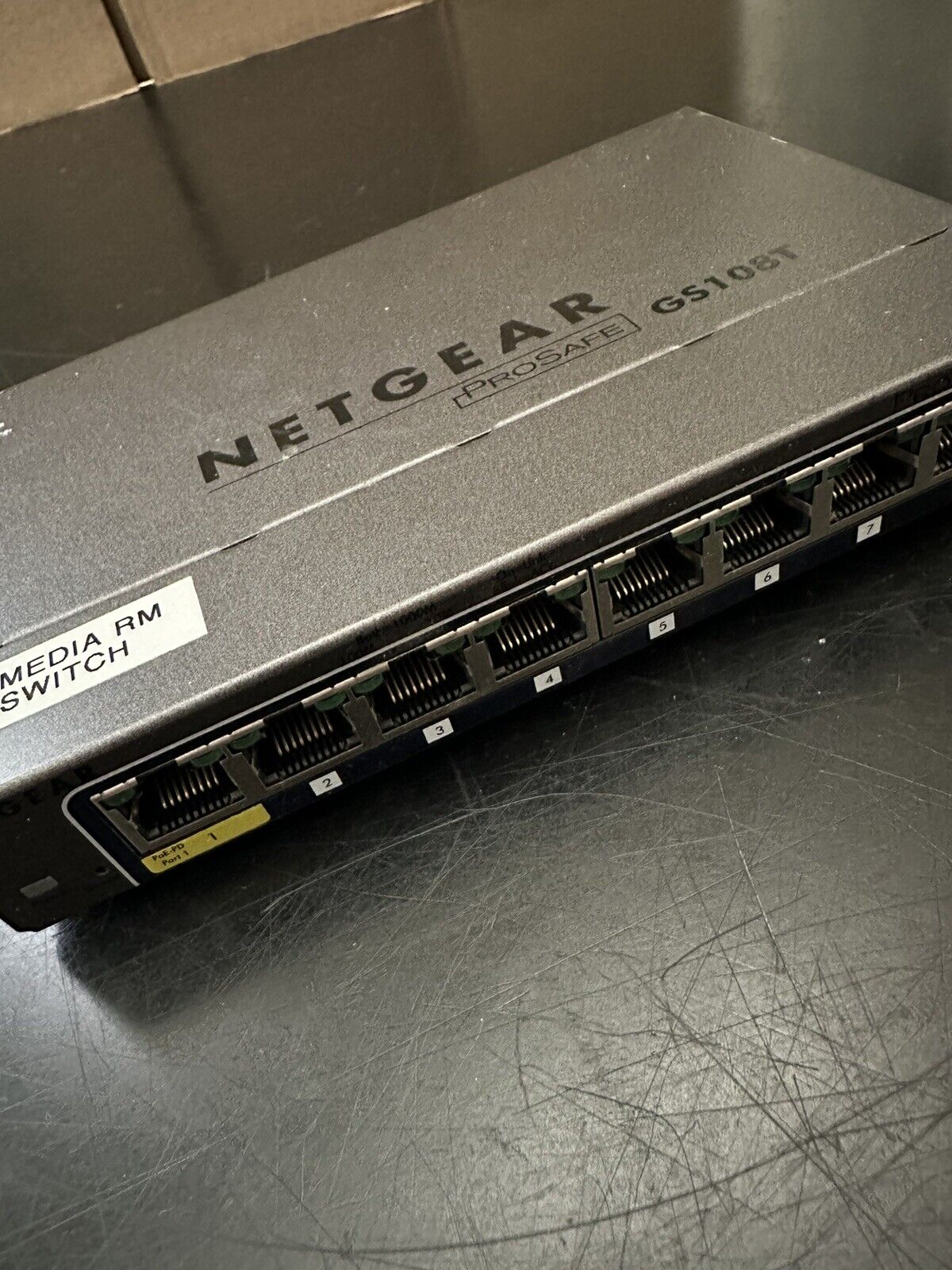 NETGEAR ProSafe GS108Tv2 GS108T Smart Switch 8-Port Gigabit 2D