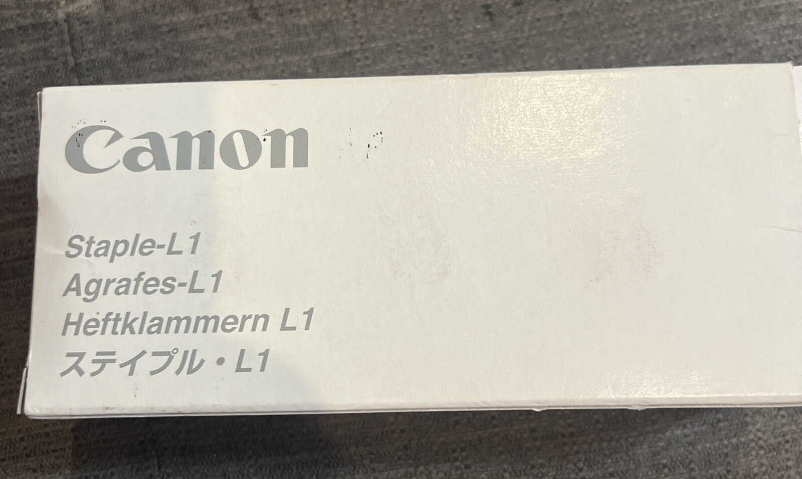 GENUINE OEM Canon Staple-L1 Code 0253A001.  3 Packs Of Staples In The Box