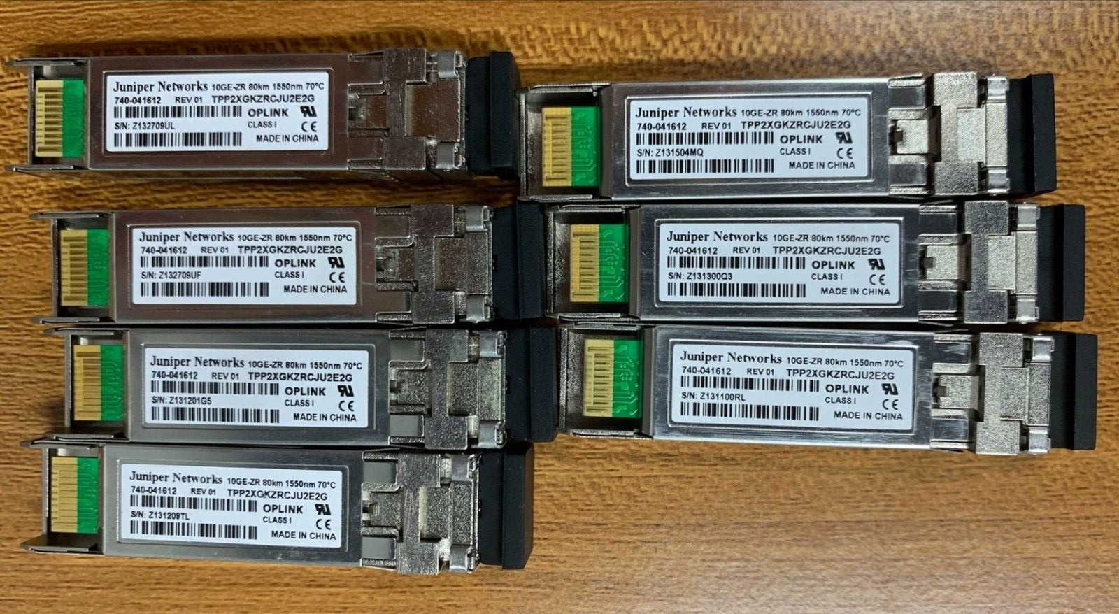 2pcs  1550nm 10Base-ZR SFP Juniper Networks SFPP-10GE-ZR 10GE-ZR 80KM 740-041612