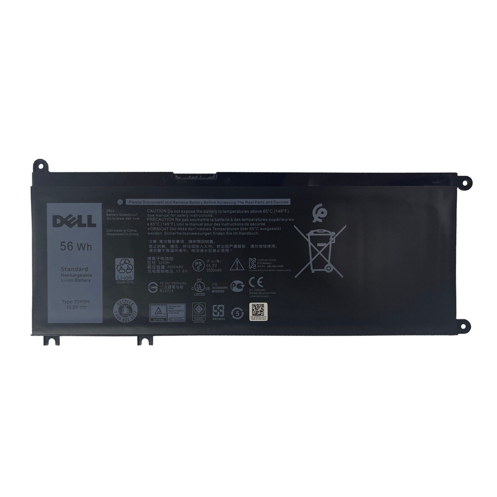 Genuine 56WH 33YDH Battery For Dell G3 15 3579 17 3779 Latitude 3480 3400 3500