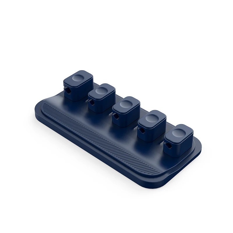 Magnetic Cable Clips Car Desk Wire Holder Silicone Cord Organizer 5PCS