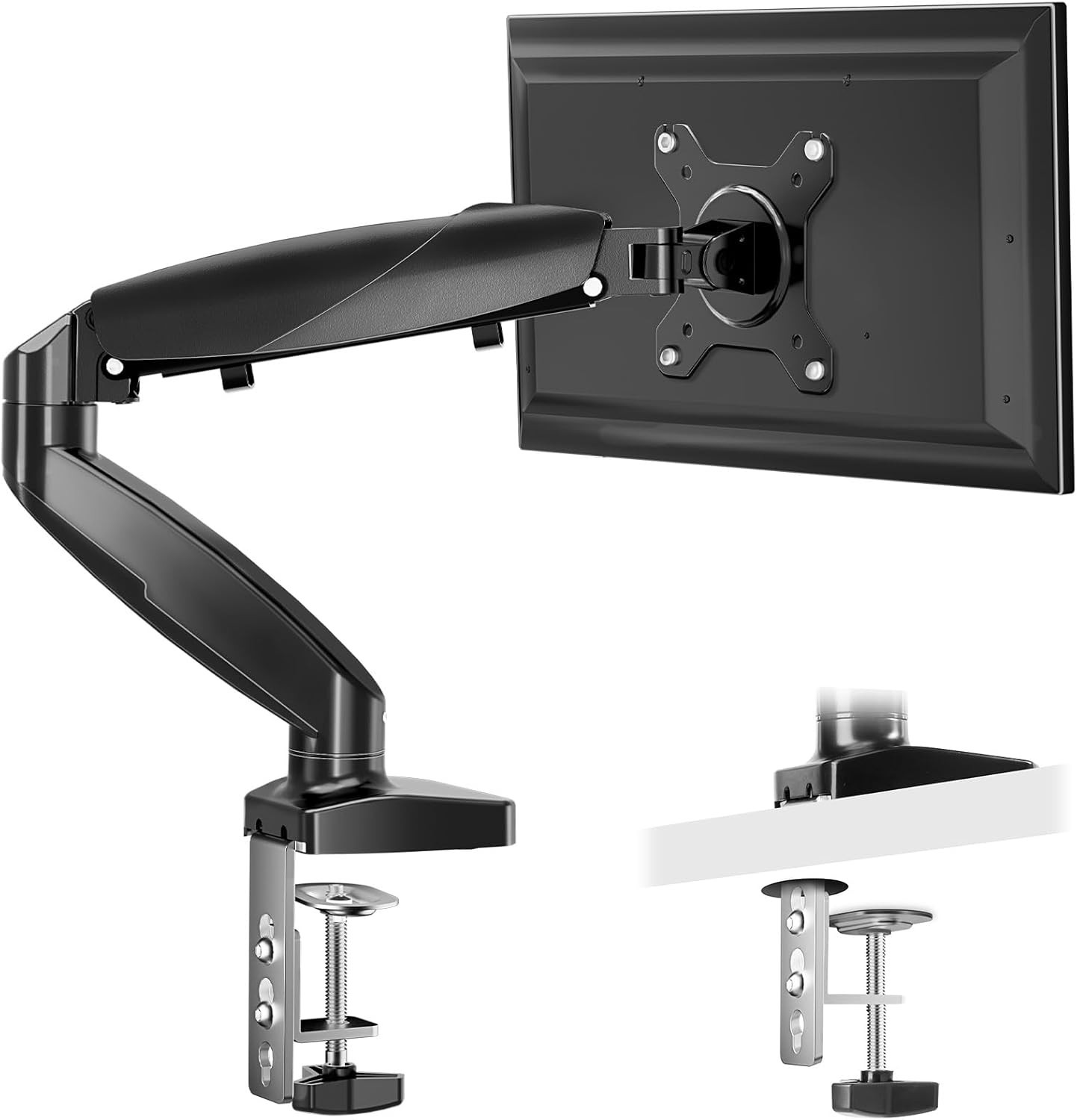 Simple Deluxe 13-32" Single Adjustable Monitor Arm Alloy Steel 90-Degrees Tilt