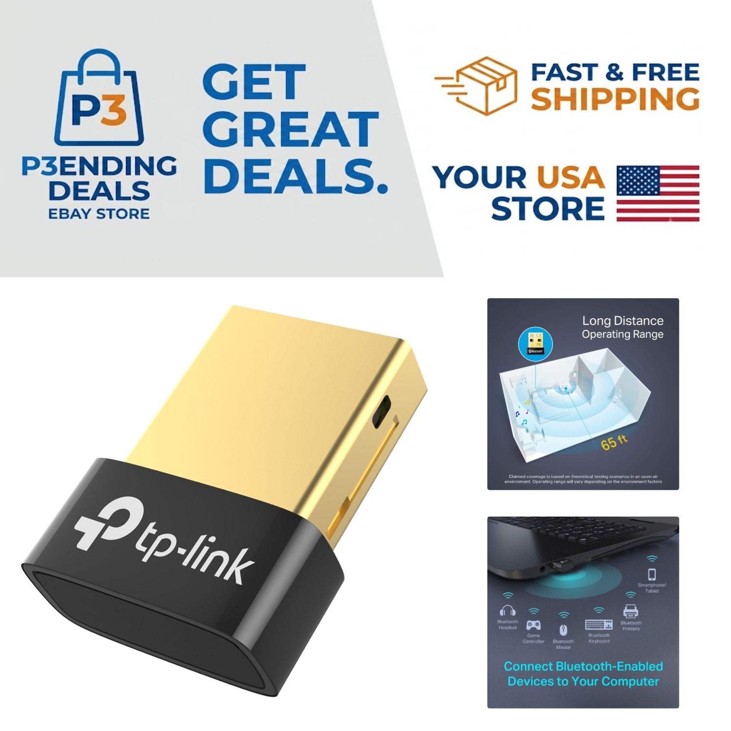 Effortless Wireless Connectivity – USB Bluetooth 4.0 Adapter for Windows 11/10+