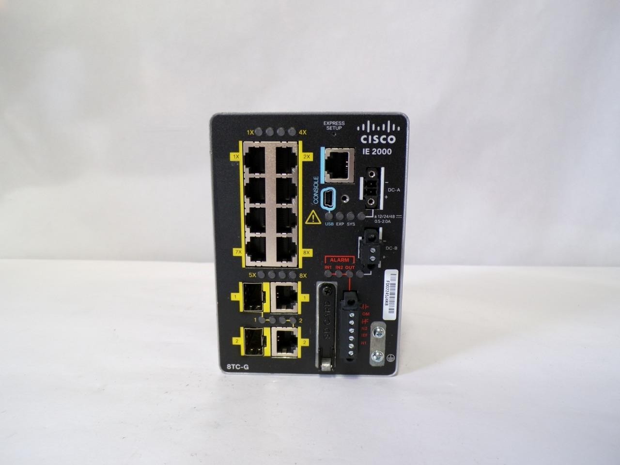 Cisco IE-2000-8TC-G-B 8-PORT Gigabit Ethernet Switch (J936)