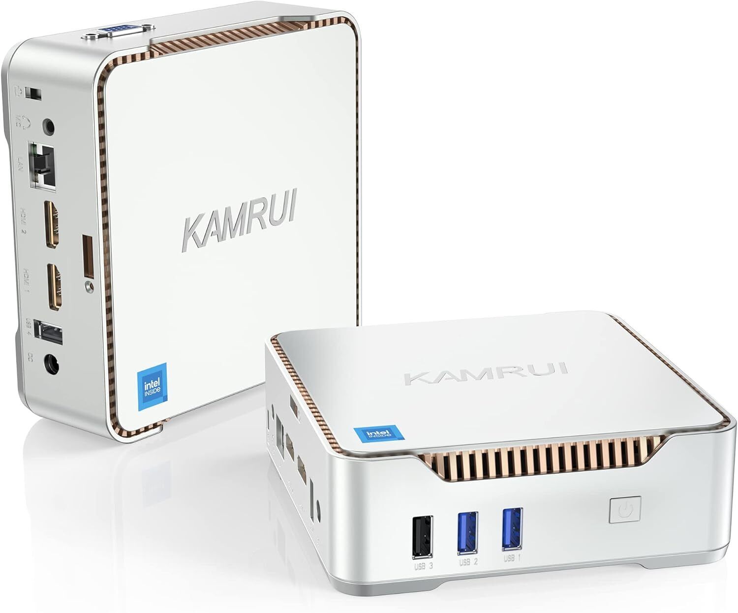 KAMRUI 4K Mini PC Windows 11 Intel N-95 16GB DDR4 RAM 1TB SSD Office PC 5G WIFI