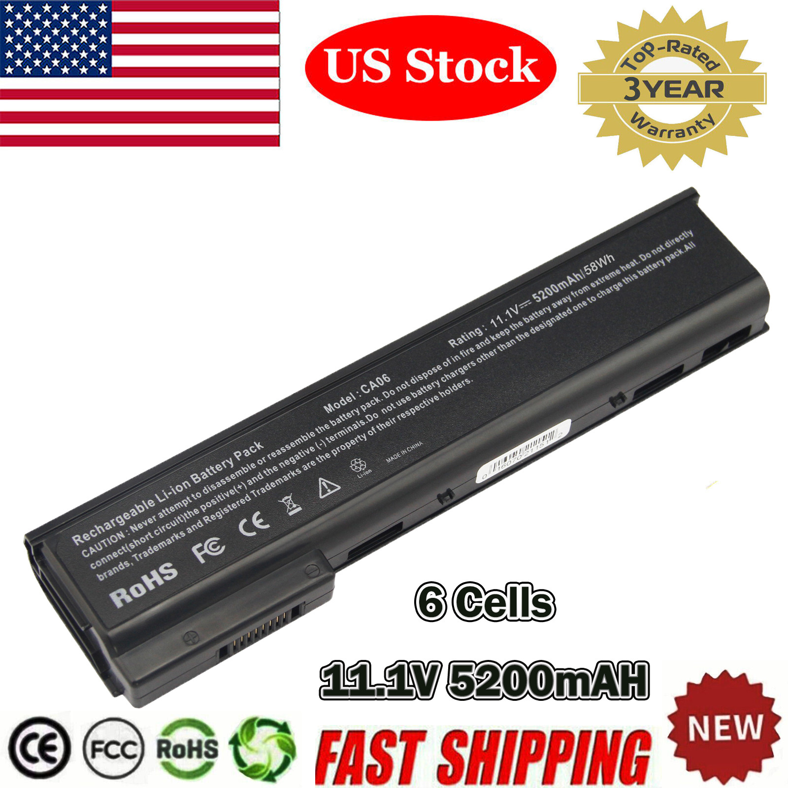 Lot CA06 CA09 Battery for HP ProBook 640 645 650 655 G0 G1 HSTNN-DB4Y 718756-001