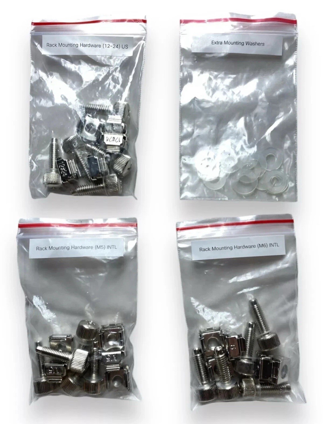 CISCO MERAKI RACK MOUNTING HARDWARE SCREW KIT - M5 - M6 - 12/24 - WASHERS *NEW*