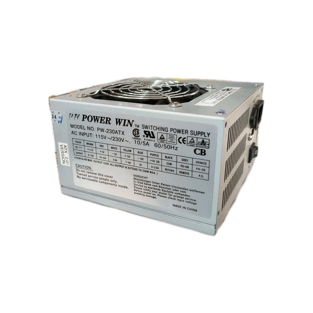 VINTAGE POWER WIN PW-230ATX  230 WATT ATX POWER SUPPLY DS-PS-6