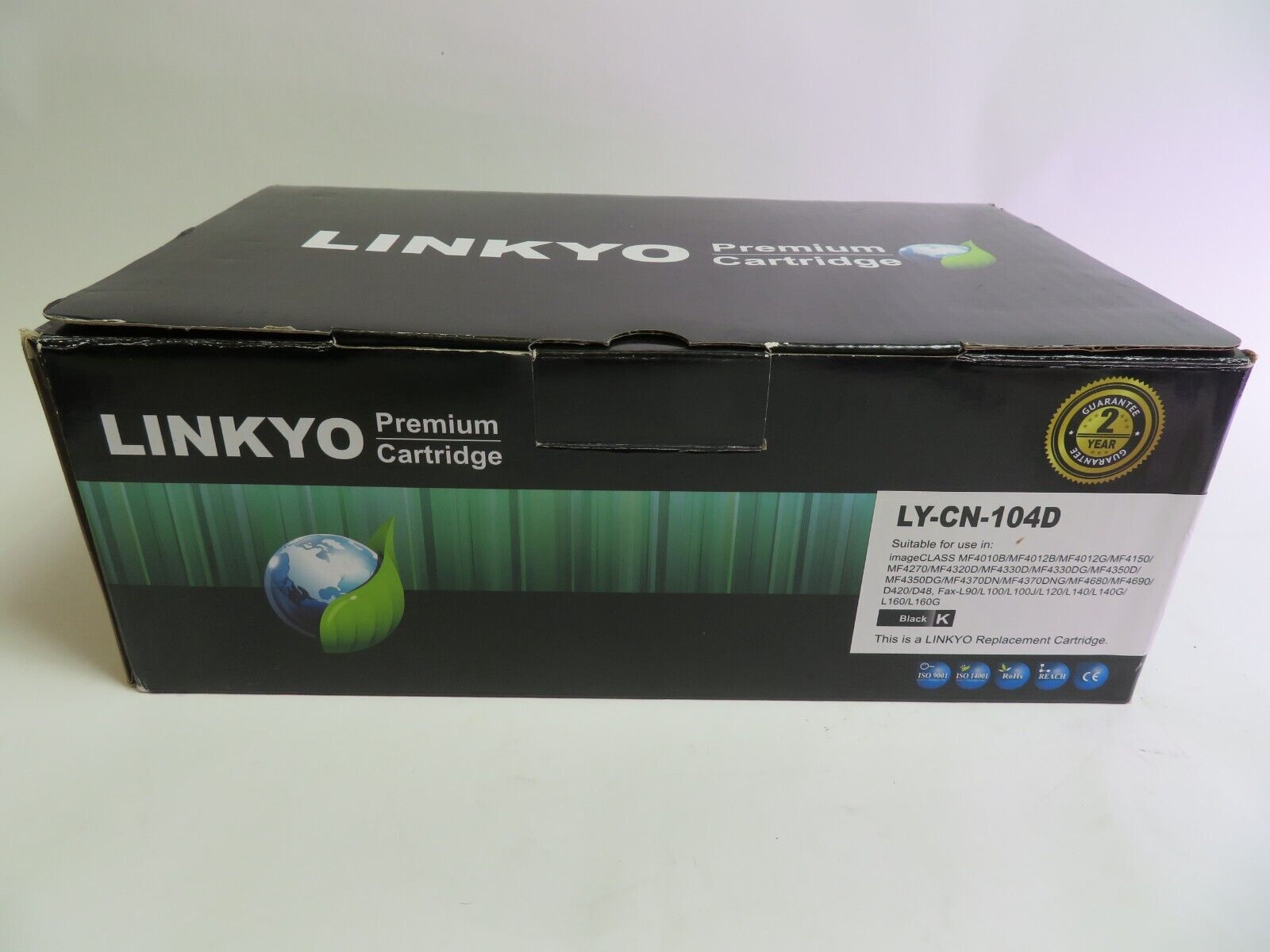 Linkyo Premium Cartridge 2-Pack LY-CN-104D Black Printer Toner NEW