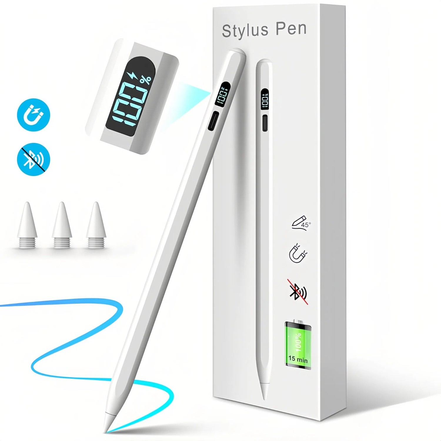 Stylus Pen for iPad, Pencil Compatible with iPad 11/10/9/8/7/6 Gen Air/Pro/mini