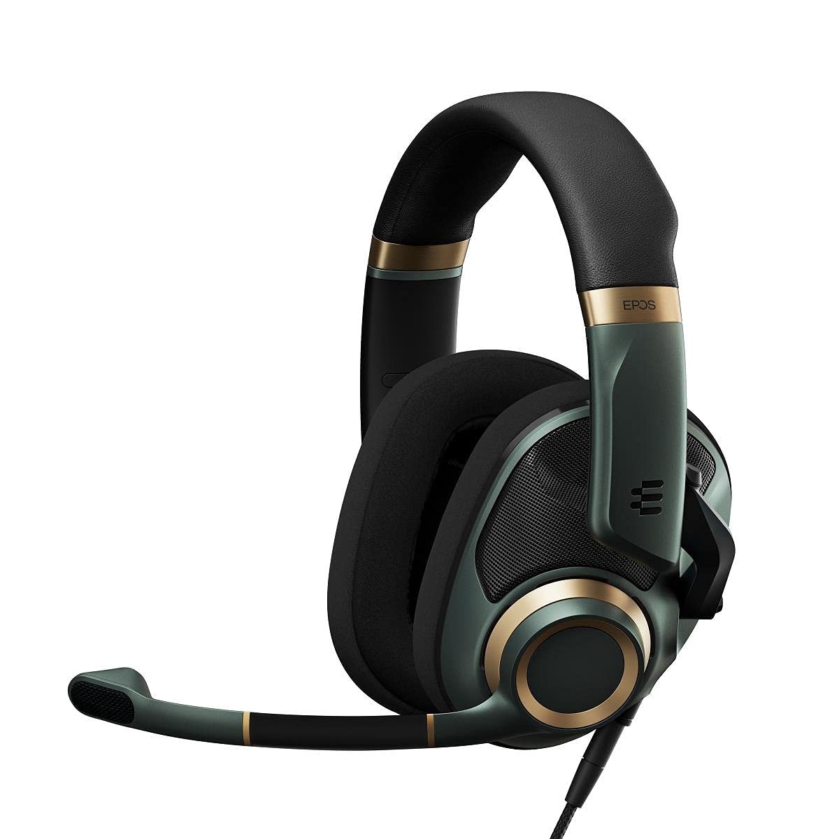 EPOS H6Pro - Open Acoustic Gaming Headset with Mic- Lightweight Headband (Green)