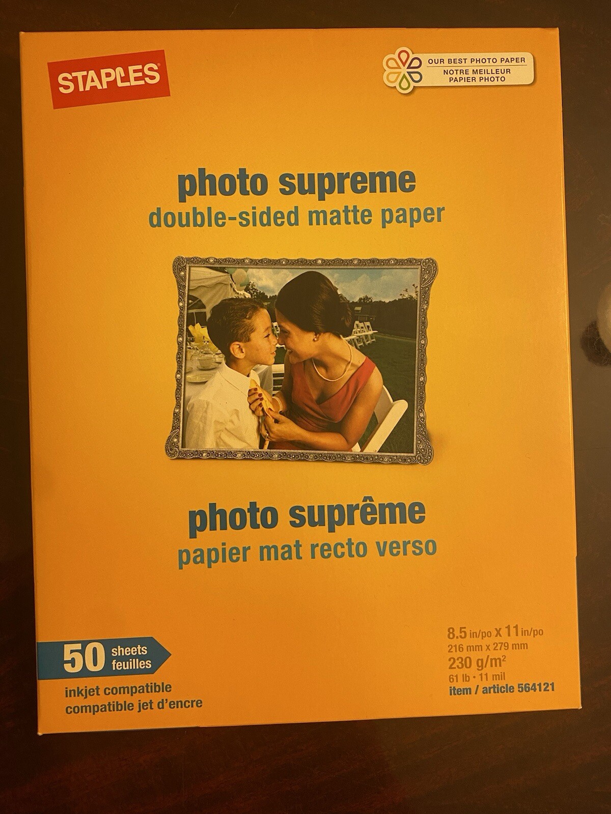 STAPLES Supreme Photo Paper-Double Sided Matte 50 Pack-8-1/2" X 11" - BRAND NEW