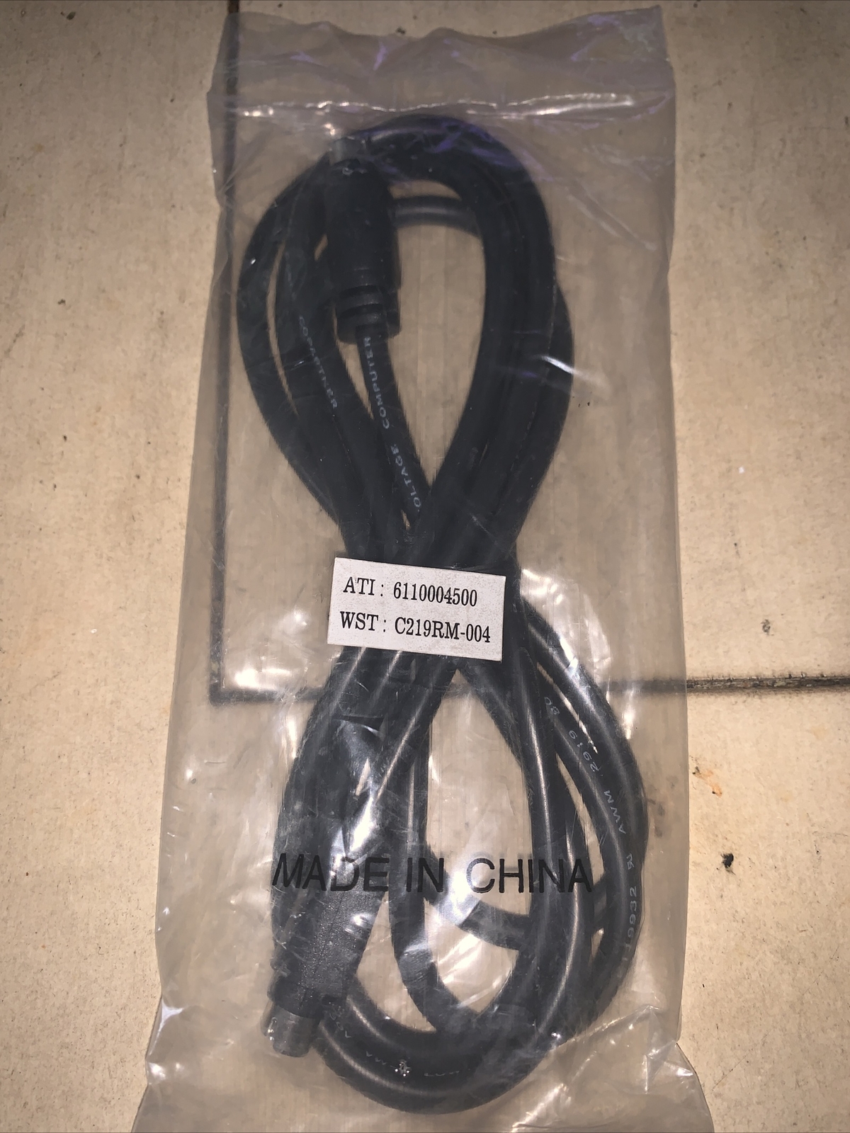 ATI 6 Foot 4 Pin S-Video A/V Cable For TV DVD VCR 6110004500 Sealed Package